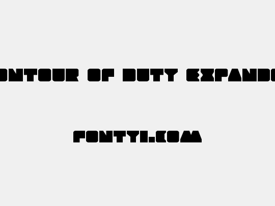 Contour of Duty Expanded