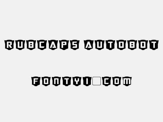 RubCaps Autobot