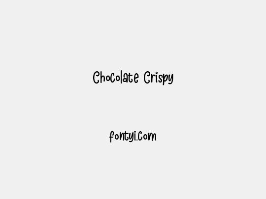 Chocolate Crispy