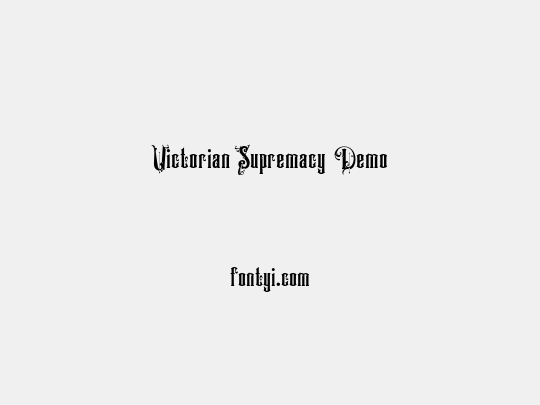 Victorian Supremacy Demo