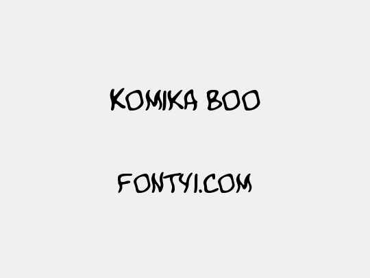 Komika Boo