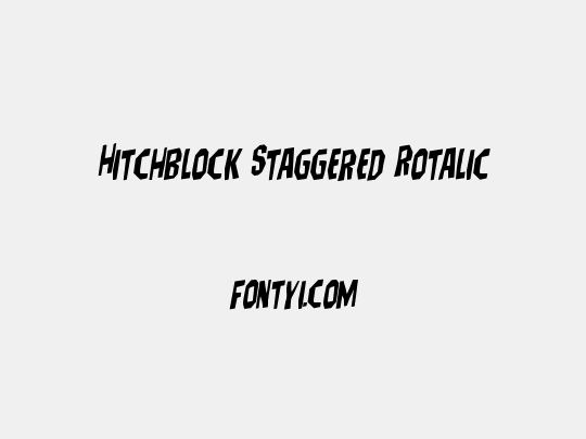 Hitchblock Staggered Rotalic
