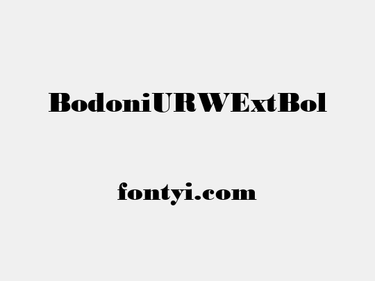 BodoniURWExtBol