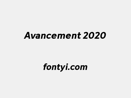 Avancement 2020