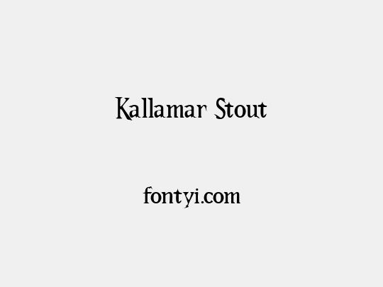 Kallamar Stout