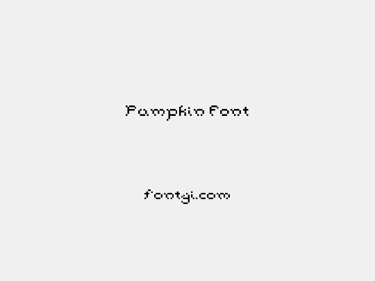Pumpkin Font