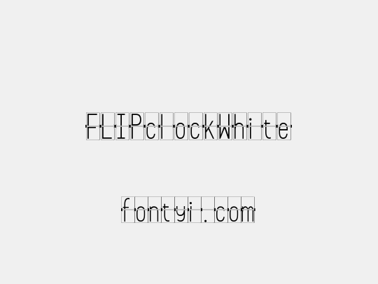 FLIPclockWhite