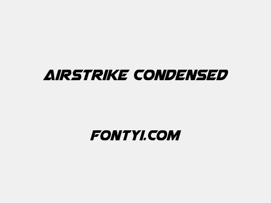 Airstrike Condensed