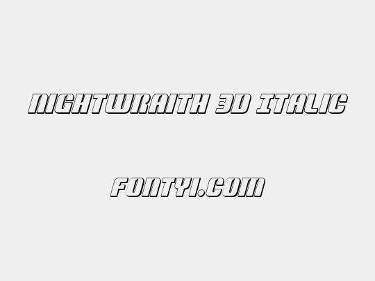 Nightwraith 3D Italic
