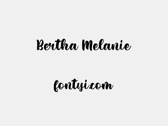 Bertha Melanie