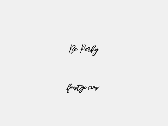 Be Perky