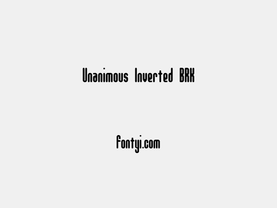 Unanimous Inverted BRK