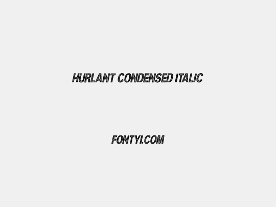 HURLANT CONDENSED ITALIC