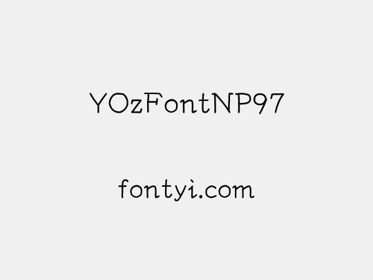 YOzFontNP97