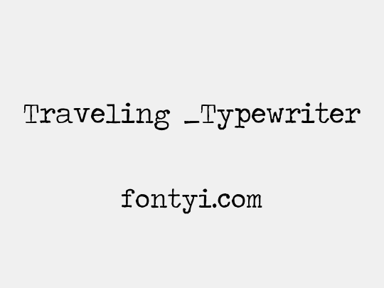 Traveling _Typewriter