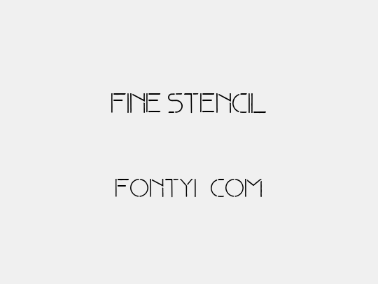 Fine stencil