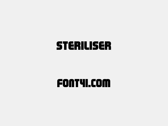 Steriliser