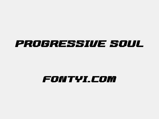 PROGRESSIVE SOUL
