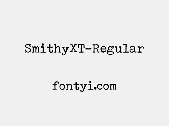 SmithyXT-Regular