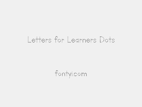Letters for Learners Dots