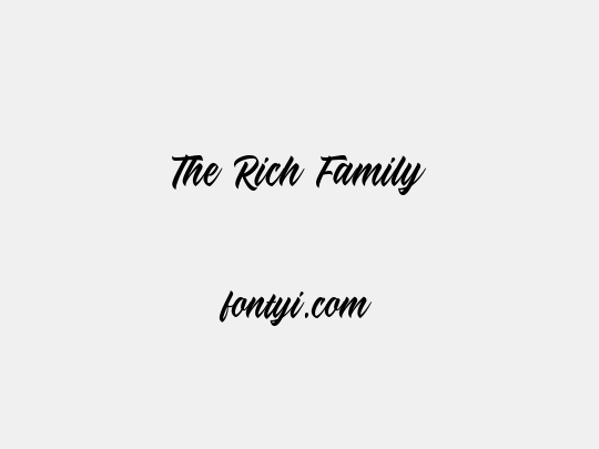 The Rich Family
