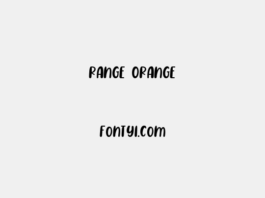 Range Orange