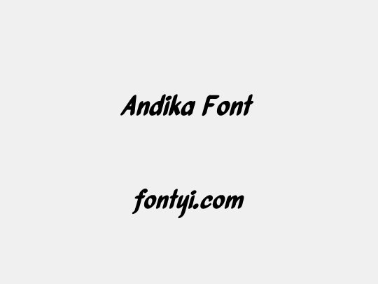 Andika Font