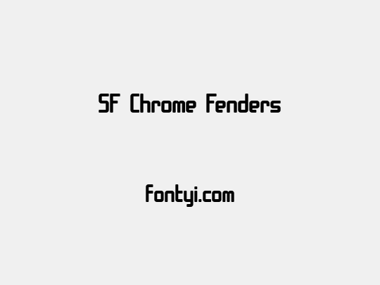 SF Chrome Fenders