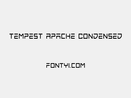 Tempest Apache Condensed
