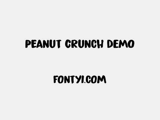 Peanut Crunch DEMO