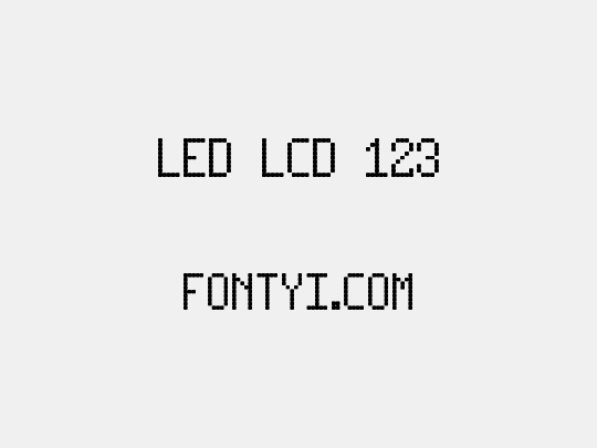 LED LCD 123