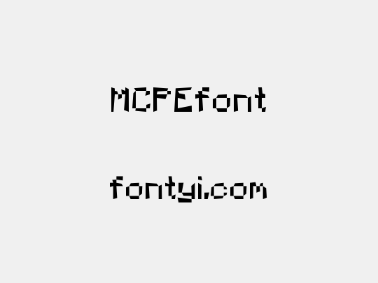MCPEfont