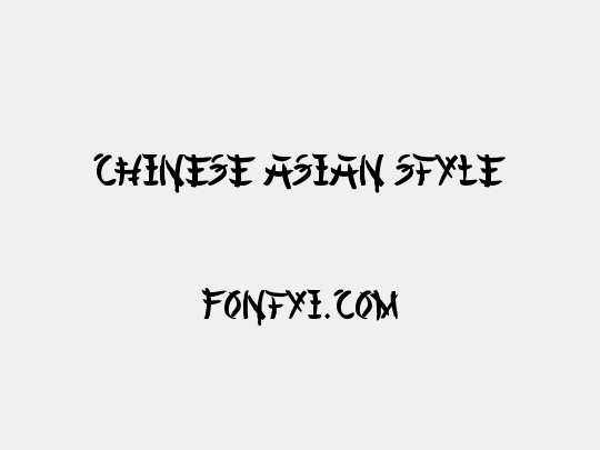 Chinese Asian Style