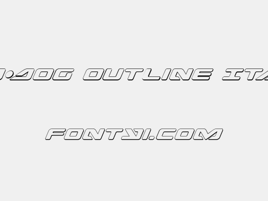 Sea-Dog Outline Italic