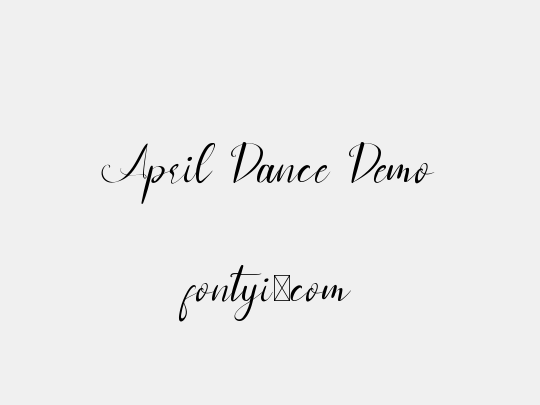 April Dance Demo