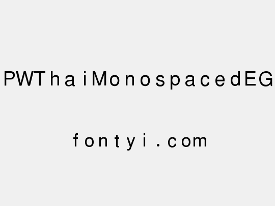 PWThaiMonospacedEG