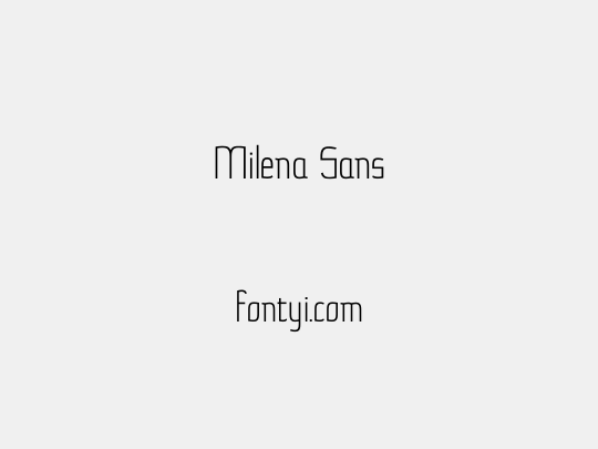 Milena Sans