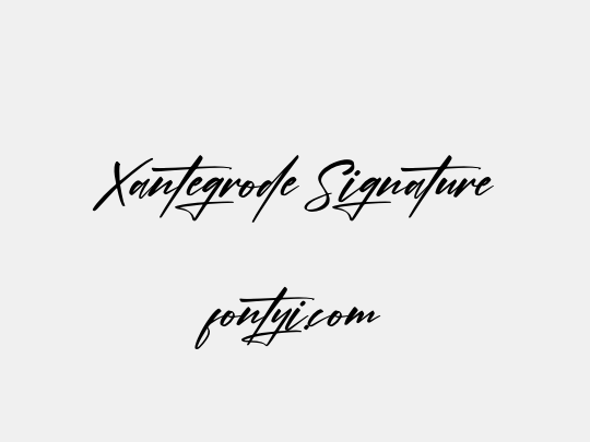 Xantegrode Signature