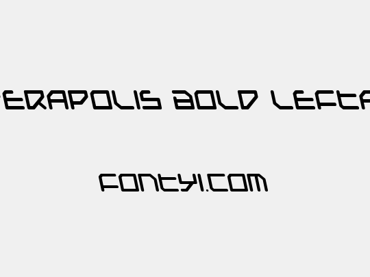 Federapolis Bold Leftalic