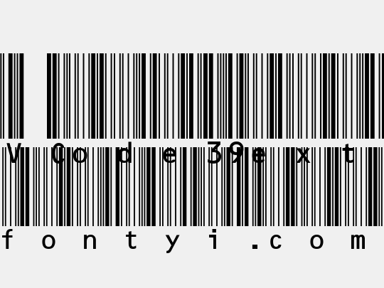 MRV Code39extMA
