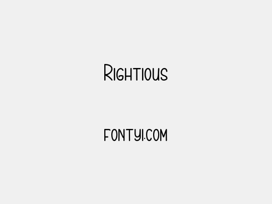 Rightious