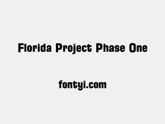Florida Project Phase One