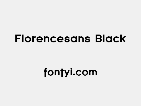 Florencesans Black