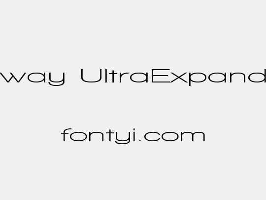 Walkway UltraExpand Bold