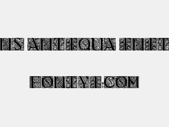 Behrens Antiqua Initialen