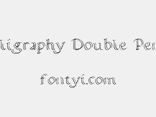 Calligraphy Double Pencil