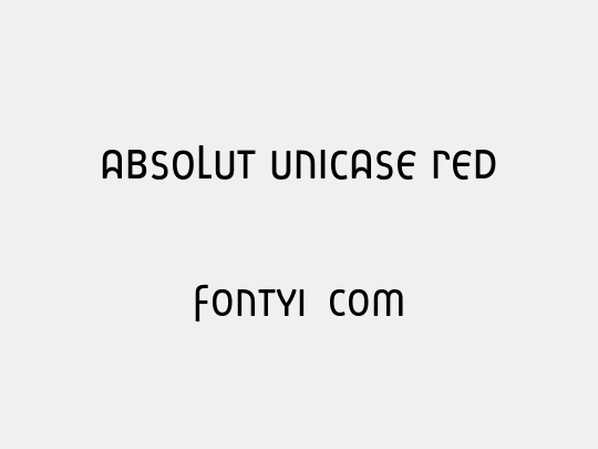 Absolut Unicase Red