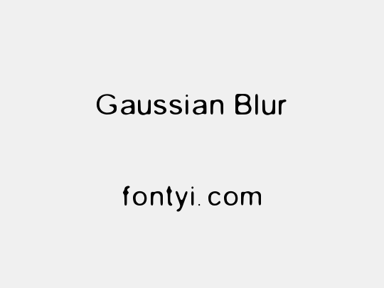 Gaussian Blur