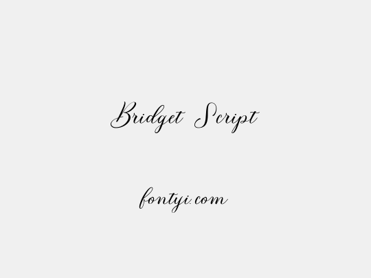 Bridget Script