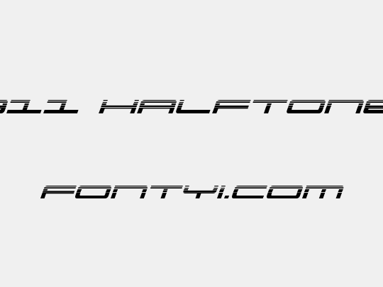 Ultra 911 Halftone Italic